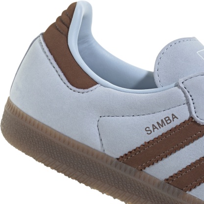 adidas Women's Samba OG Shoes - Crystal Sky/Earth Strata/Ftwr White - View 8