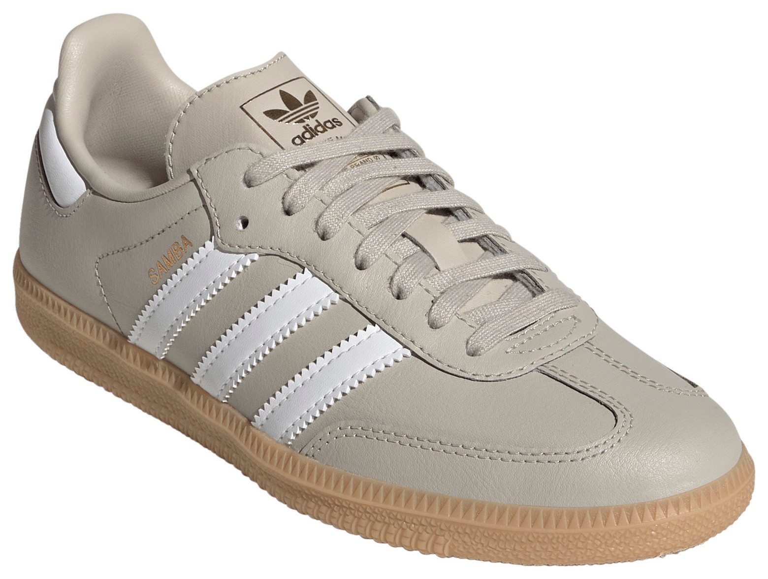 adidas Kids' Grade School Samba OG Shoes - Grey/White - View 5