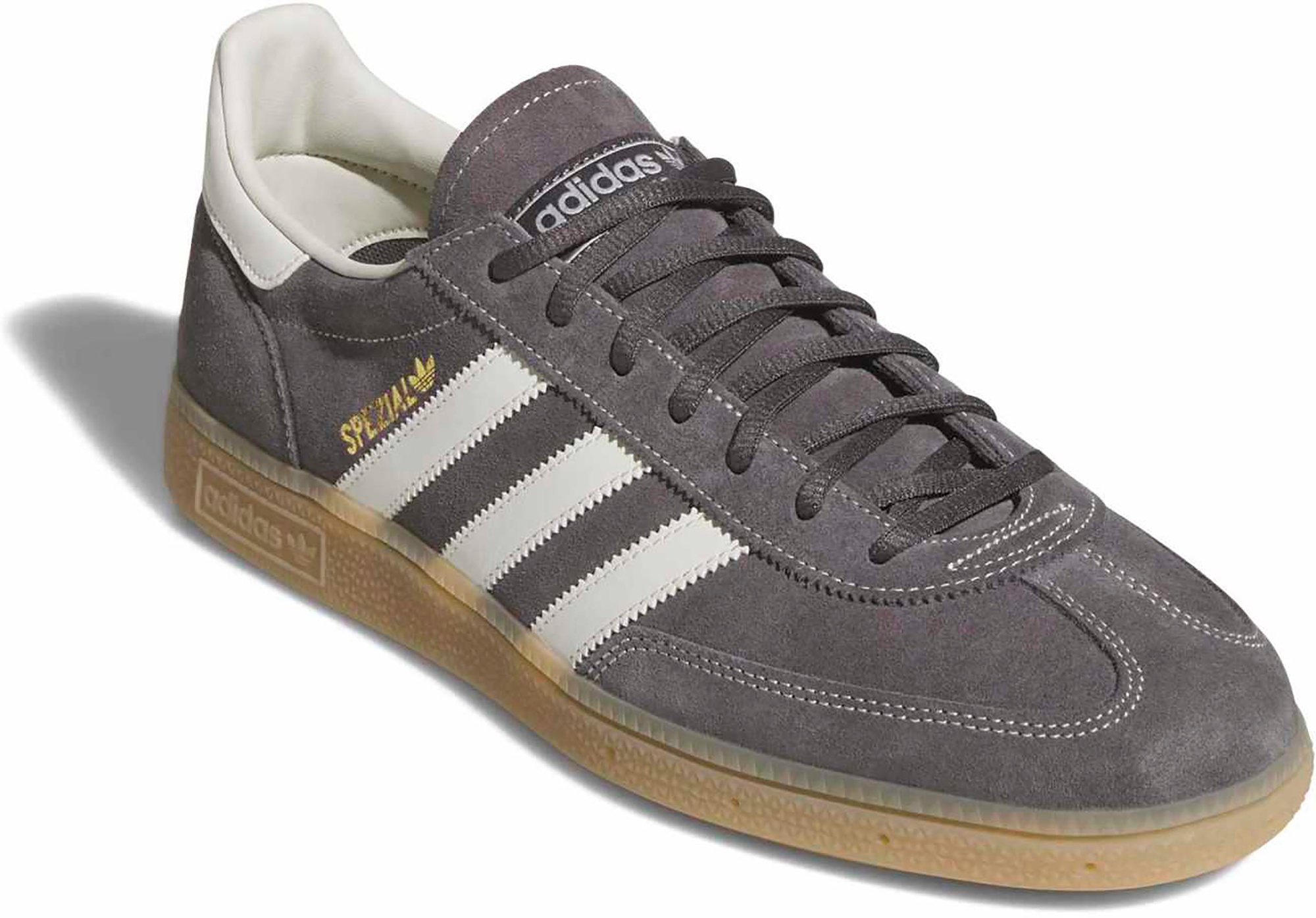 adidas Men's Handball Spezial Shoes - Grey Strata/White - View 6