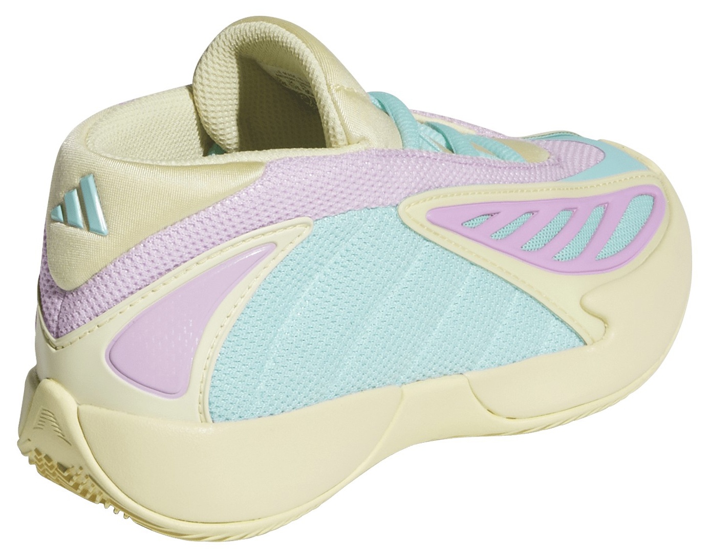 adidas Kids' Preschool Anthony Edwards 2 'Easter Egg' Basketball Shoes - Almost Yellow/Bliss Lilac/Flash Aqua - View 7