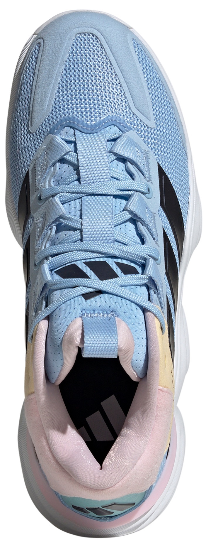 adidas Women's Court Stabil Volleyball  Shoes - White/Bright Royal - View 2