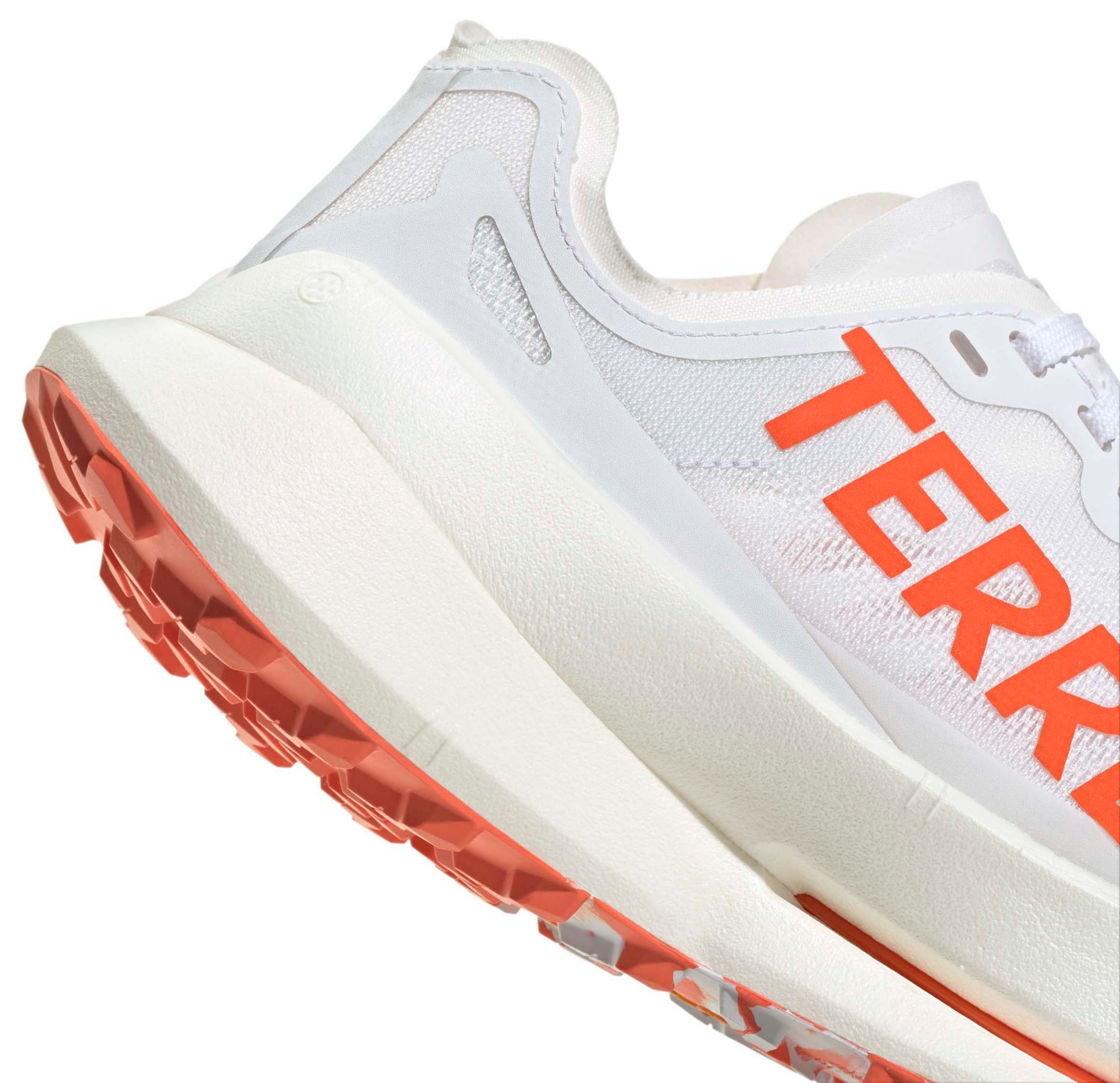 adidas Women's Terrex Agravic Speed Ultra Trail Running Shoes - White/Orange - View 7