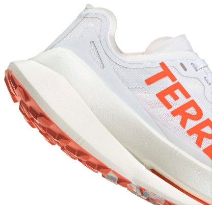 adidas Women's Terrex Agravic Speed Ultra Trail Running Shoes - White/Orange - View 7