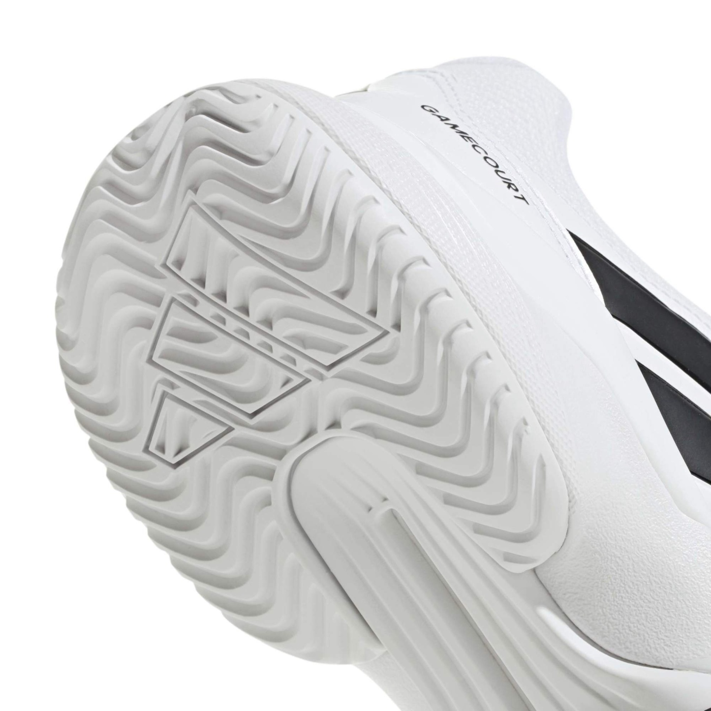 adidas Men's GameCourt 3 All Court Tennis Shoes - Ftwr White/Core Black/Core Blk - View 8