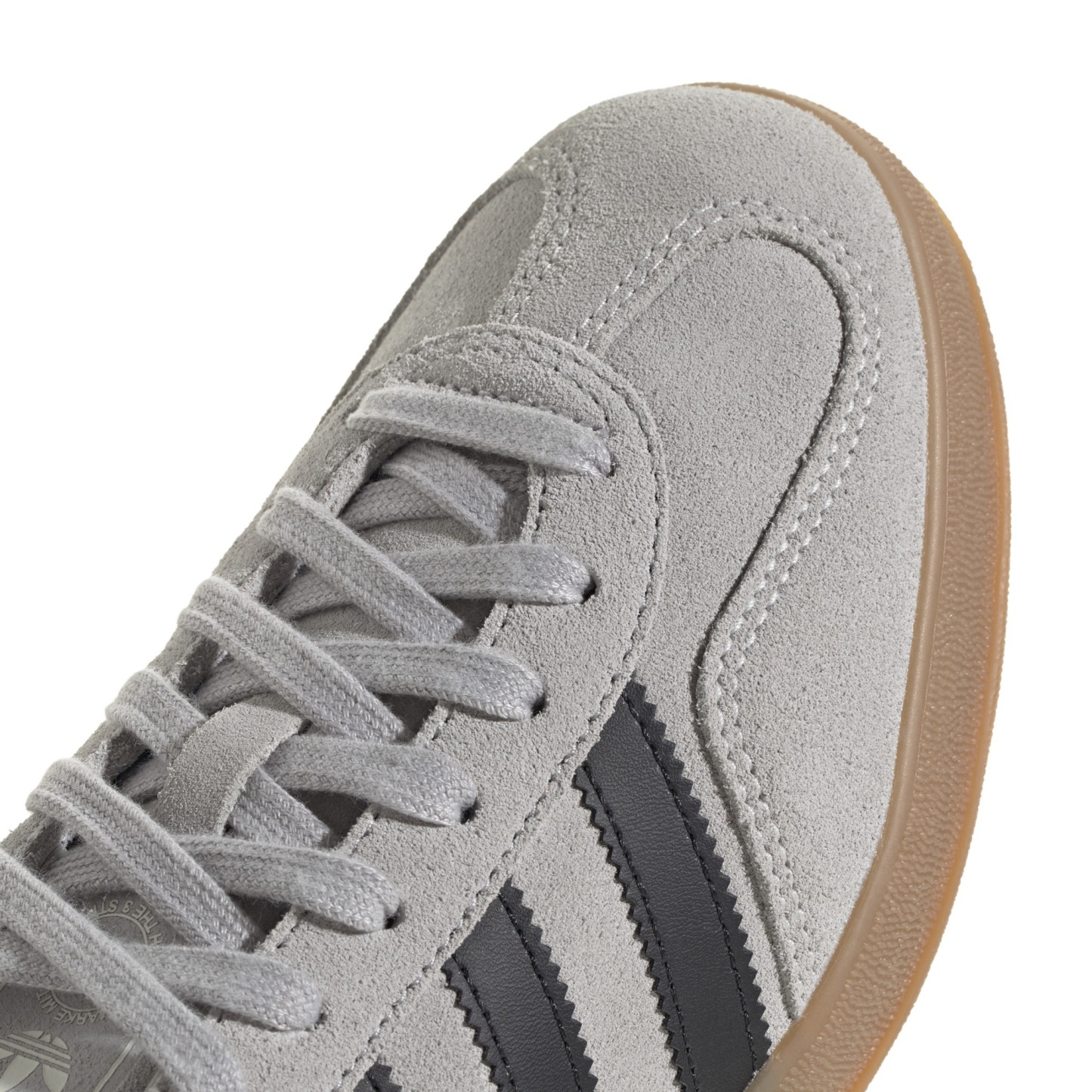 adidas Men's Gazelle Indoor Shoes - Grey Two/Core Black/Gum4 - View 7