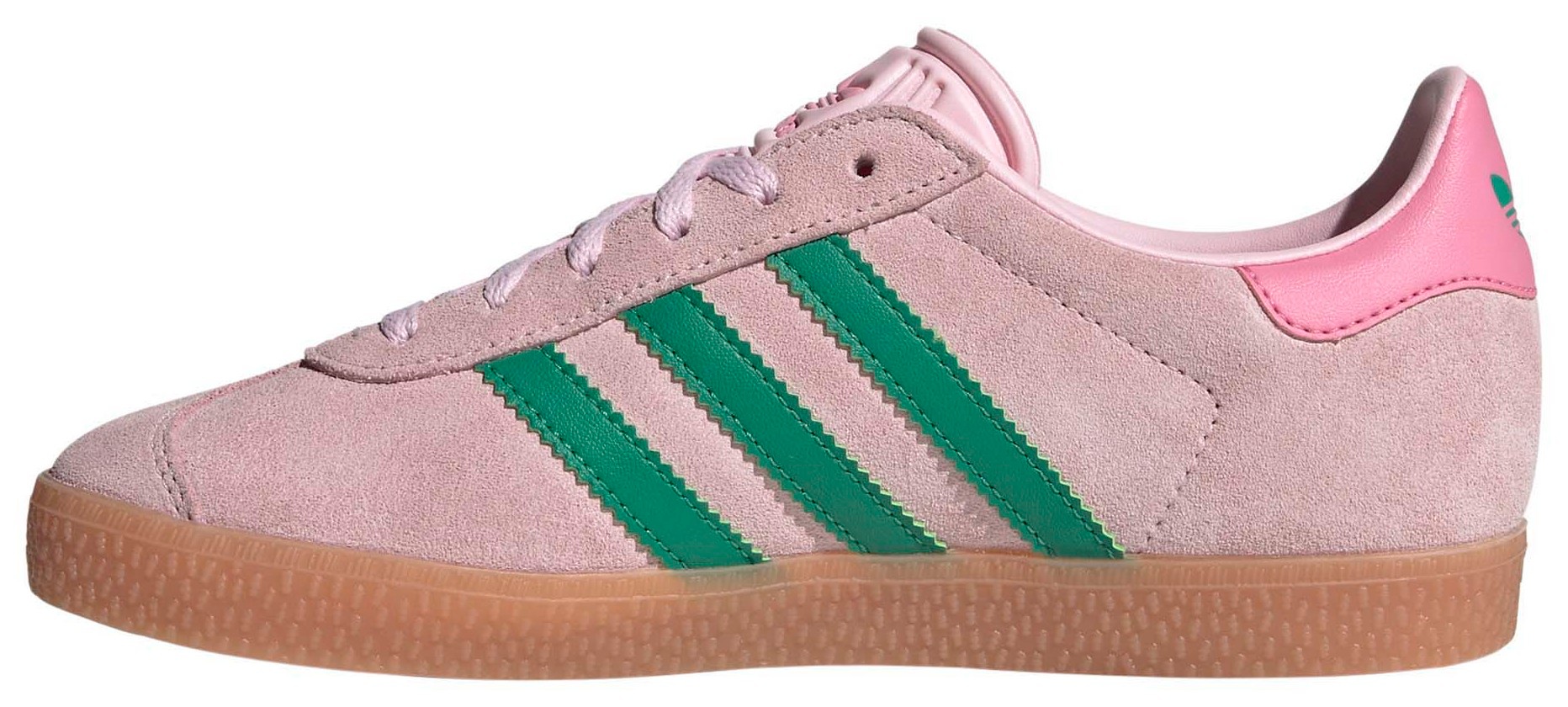 adidas Kids' Grade School Gazelle Shoes - Pink/Green - View 4