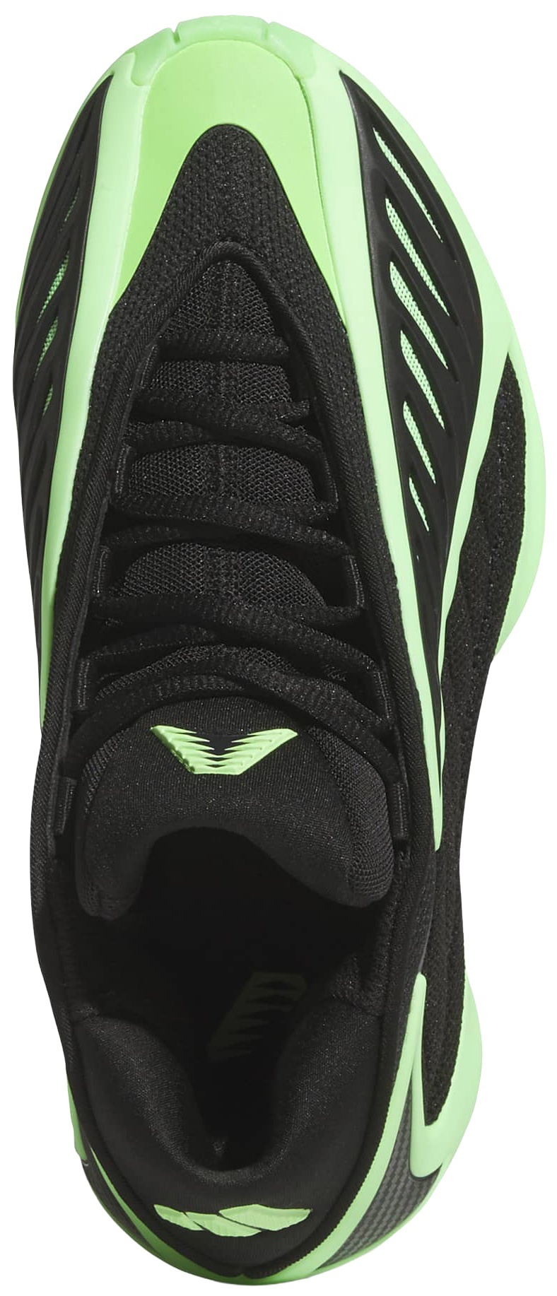 adidas Kids' Grade School Anthony Edwards 2 'Glow' Basketball Shoes - Black/Lime Burst/Lucid Blue - View 2