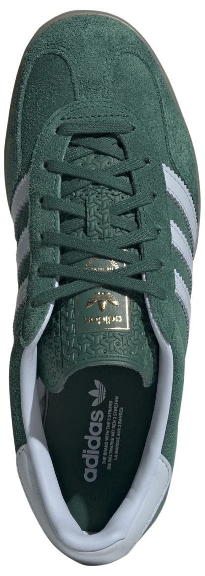 adidas Women's Gazelle Indoor Shoes - Collegiate Green/Crystal Sky/Gum4 - View 2