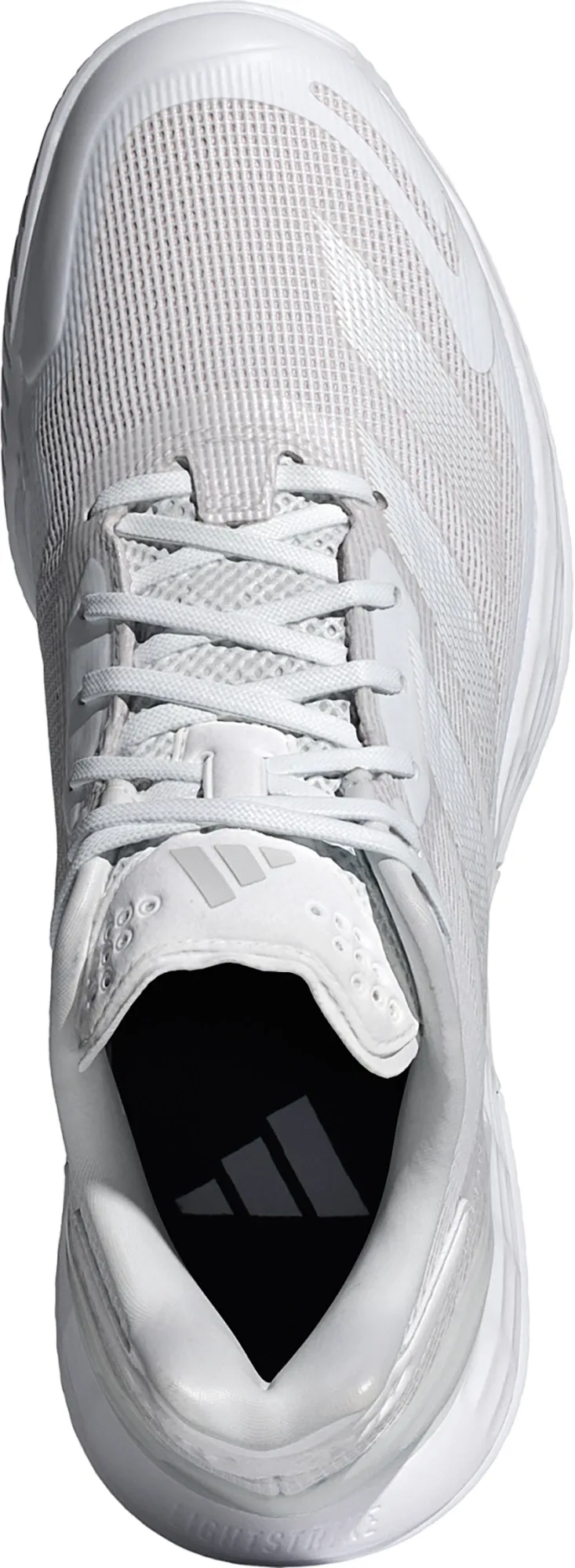 adidas Women's Defiant Speed 2 Tennis Shoes - White/White/Gray - View 4