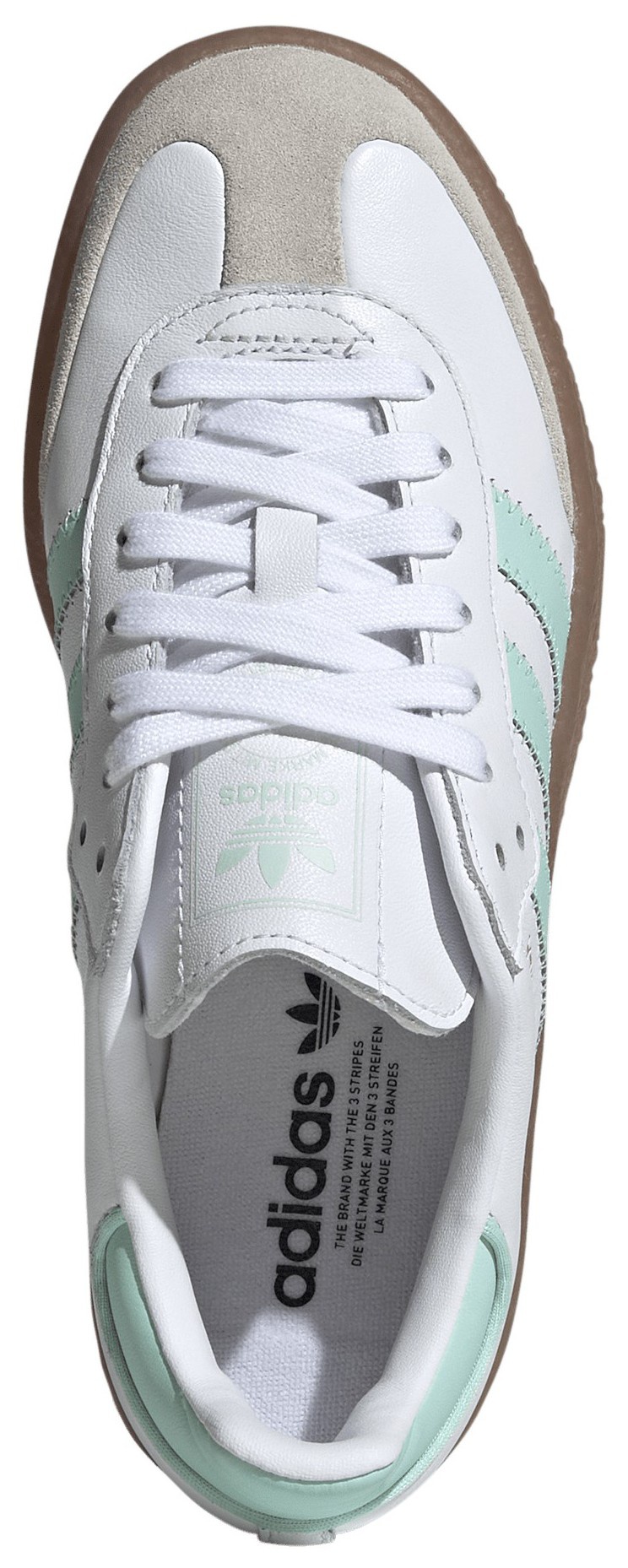 adidas Kids' Grade School Sambae Shoes - Mint/White - View 2