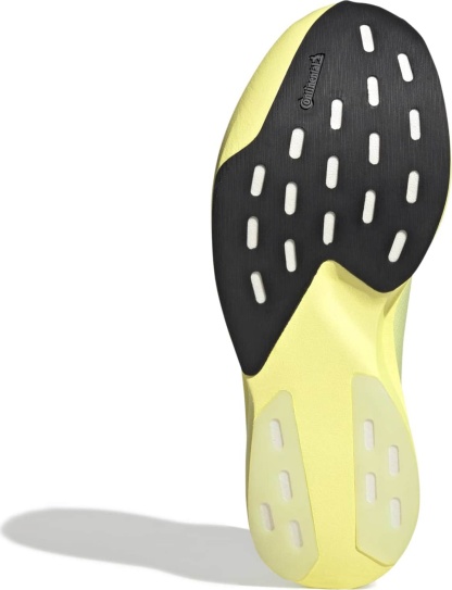 adidas Men's Adizero EVO SL Zip Running Shoes - Frozen Lemon/Core Black/Iron Met - View 3