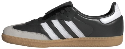 adidas Women's Long Tongue Samba Shoes - Core Black/Ftwr White/Gold Met - View 4