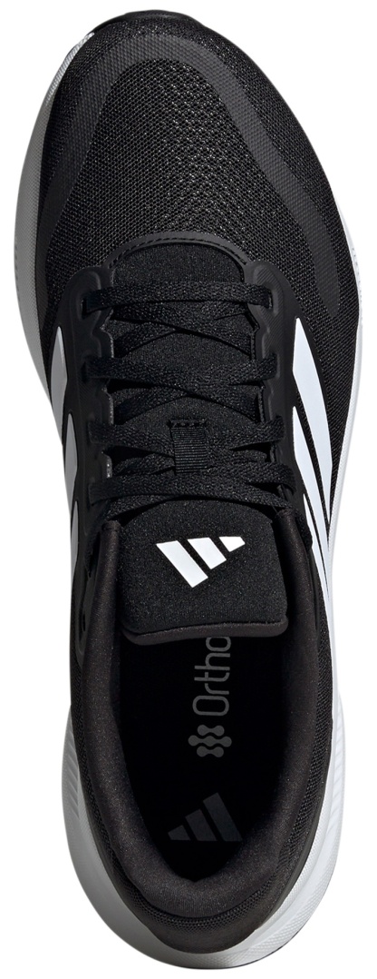 adidas Men's Runfalcon 5 Running Shoes - Black/White/Black - View 2