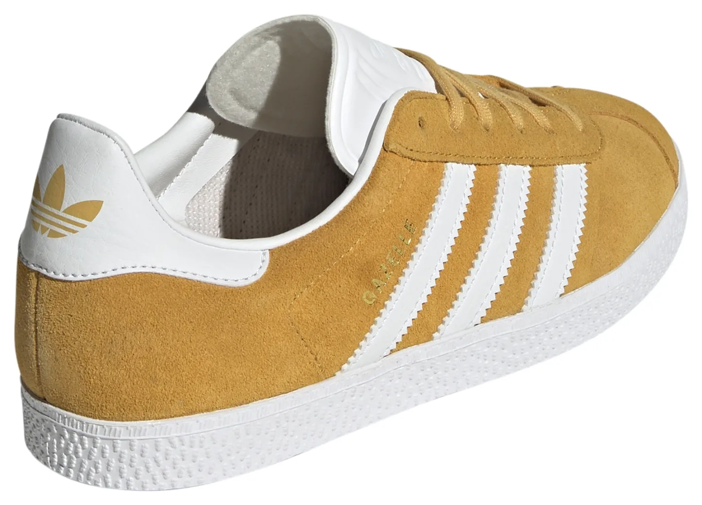 adidas Kids' Grade School Gazelle Shoes - Yellow/White - View 5