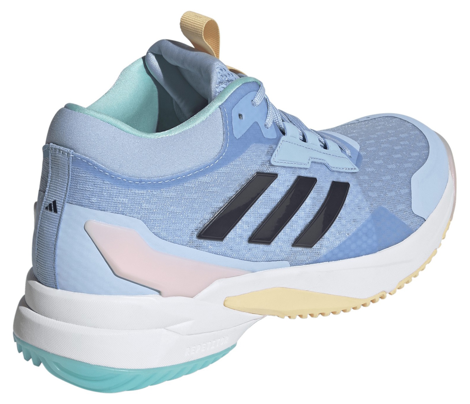 adidas Women's Crazyflight 6 Mid Volleyball Shoes - Blue/Shadow Navy/Flash Aqua - View 6