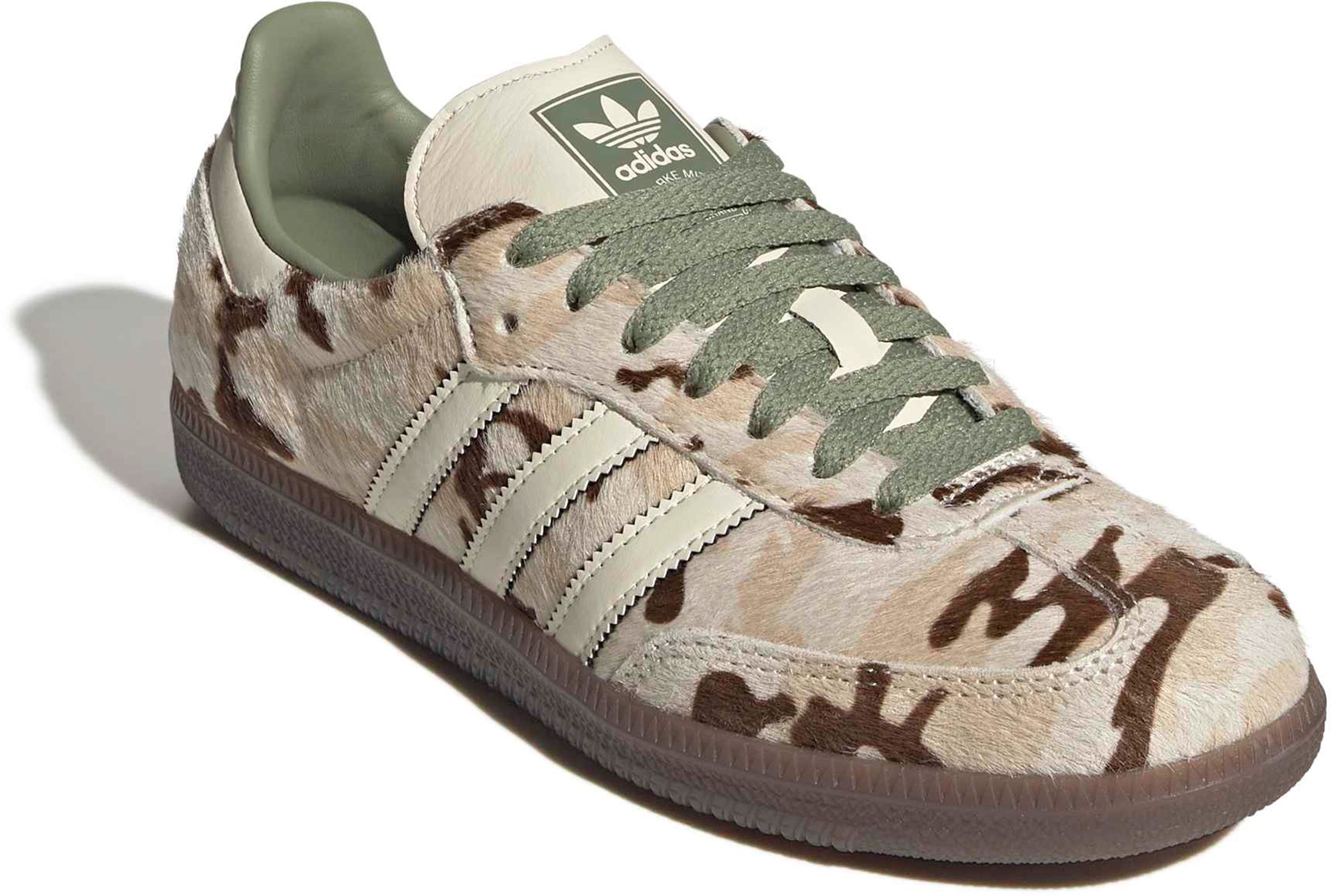 adidas Women's Samba OG Shoes - Wonder Beige/Tent Green - View 5