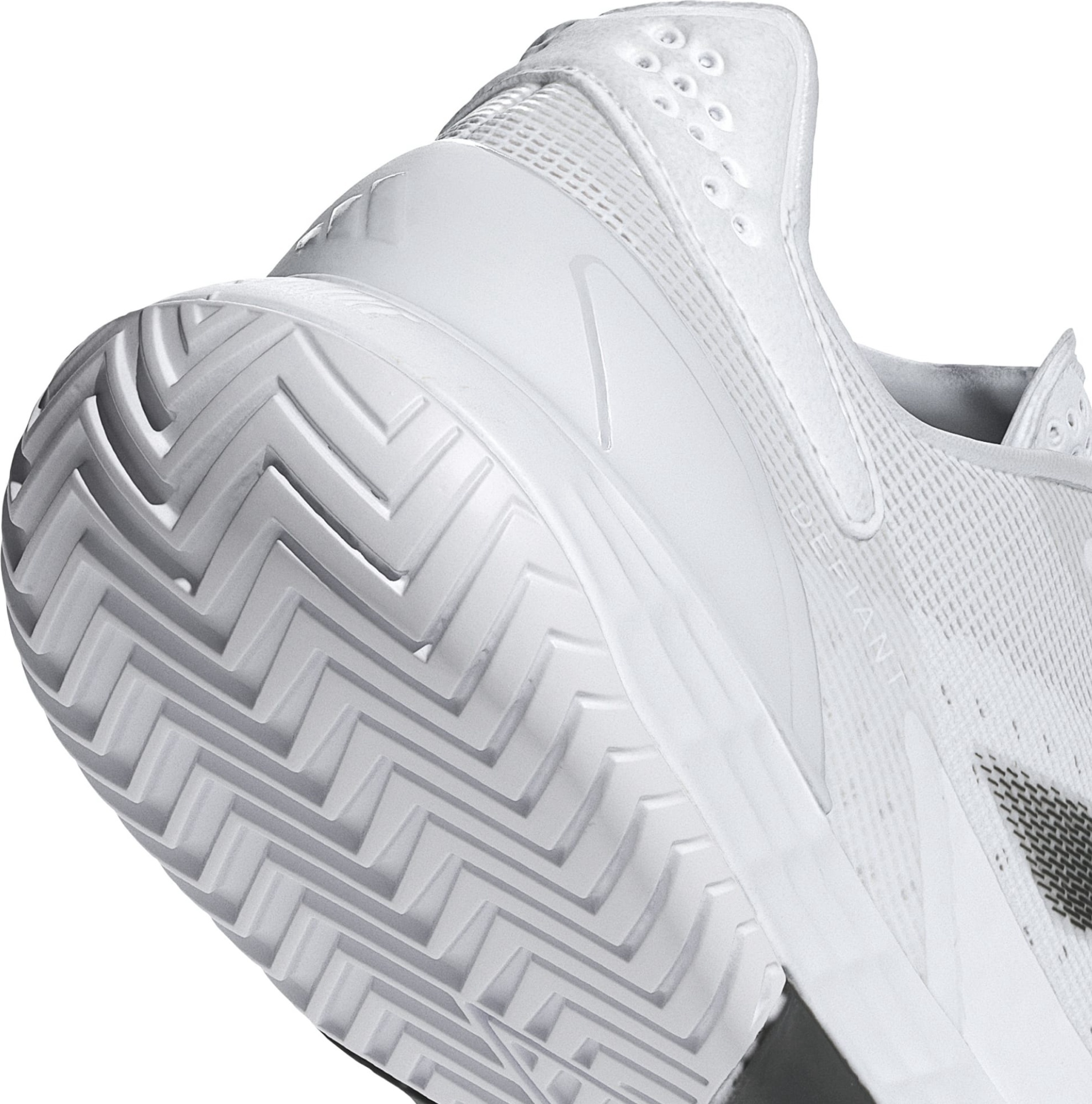 adidas Men's Defiant Speed 2 Tennis Shoes - White/Black/Grey - View 7