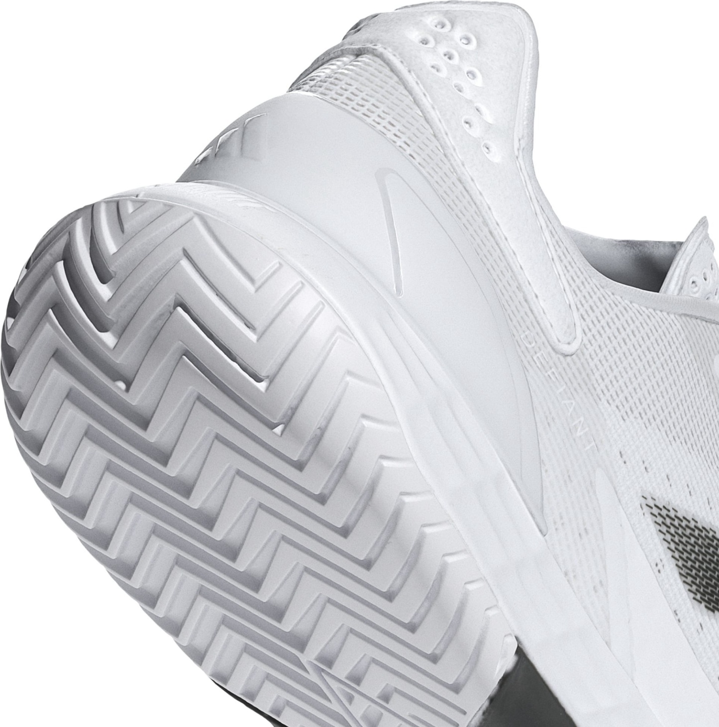 adidas Men's Defiant Speed 2 Tennis Shoes - White/Black/Grey - View 7