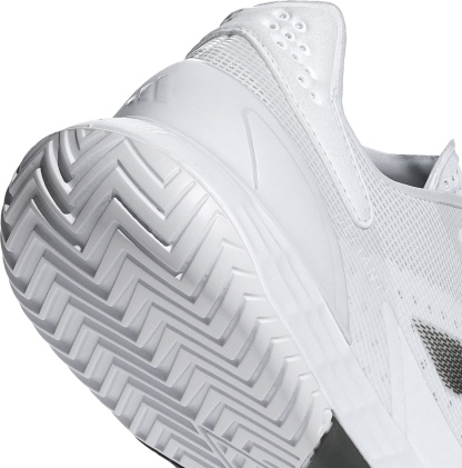 adidas Men's Defiant Speed 2 Tennis Shoes - White/Black/Grey - View 7