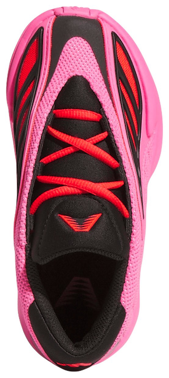 adidas Kids' Preschool Anthony Edwards 2 'Lucid Pink' Basketball Shoes - Lucid Pink/Black/Lucid Red - View 2