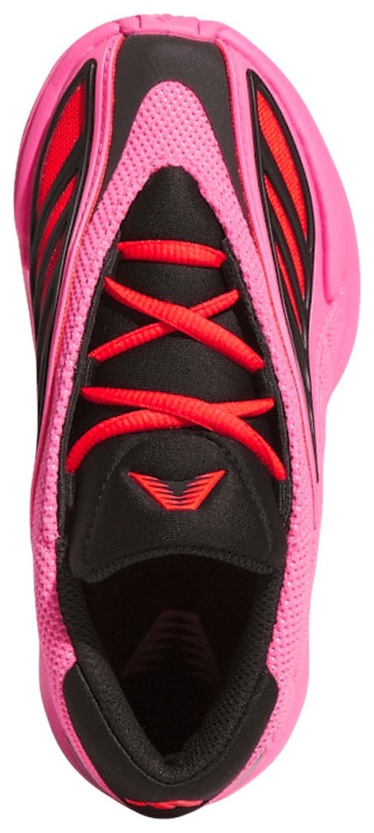 adidas Kids' Preschool Anthony Edwards 2 'Lucid Pink' Basketball Shoes - Lucid Pink/Black/Lucid Red - View 2