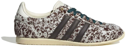 adidas Women's Japan Shoes - Wht/Dk Brown Pony Hair - View 1
