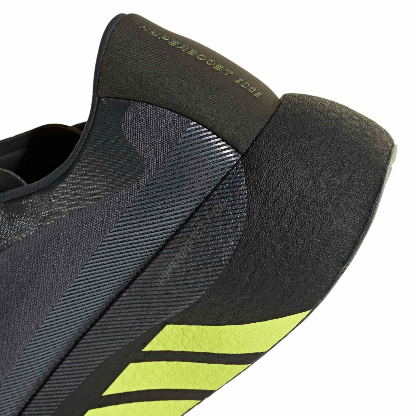 adidas Men's Hyperboost Edge Running Shoes - Carbon/Hi-res Yellow/Grey Five - View 9