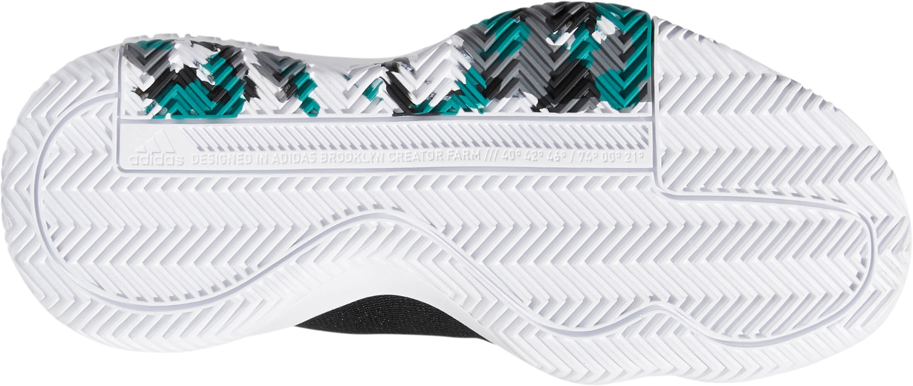 adidas Kids' Grade School Pro Vision Basketball Shoes - Black/Green - View 2