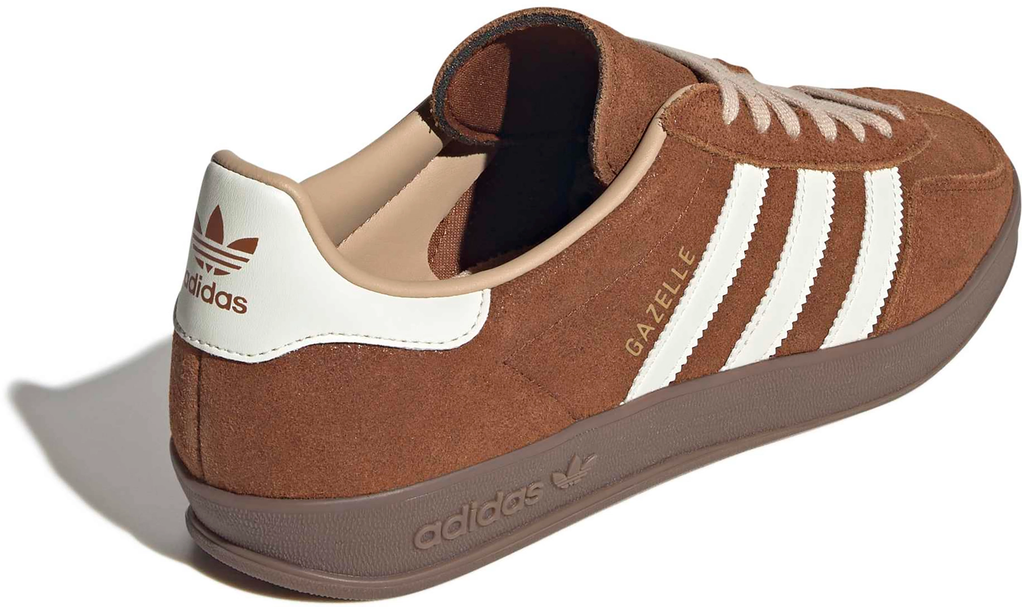 adidas Men's Gazelle Indoor Shoes - Oil Brnz/Wht - View 5