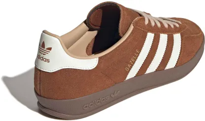 adidas Men's Gazelle Indoor Shoes - Oil Brnz/Wht - View 5