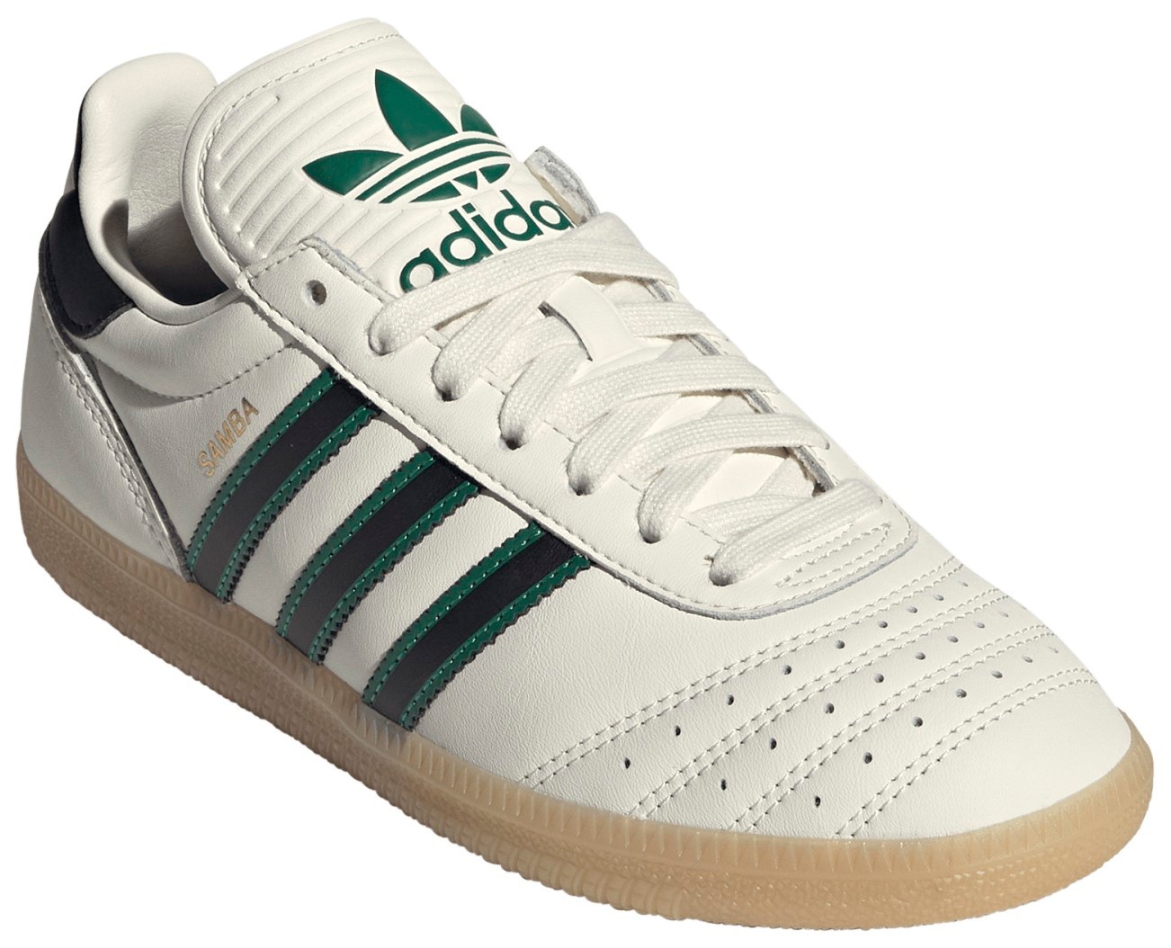 adidas Kids' Grade School Samba OG Shoes - Off White/Black/Gum - View 5