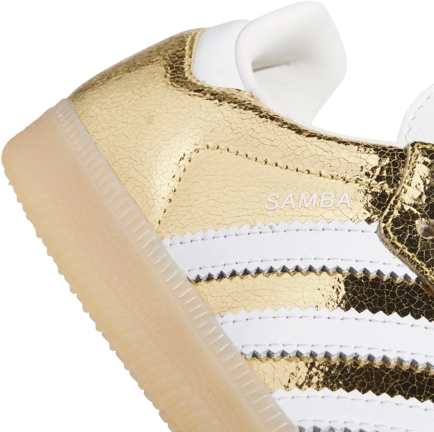 adidas Women's Samba OG Shoes - Gold - View 3