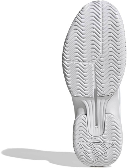 adidas Men's GameCourt 3 All Court Tennis Shoes - White/White - View 3
