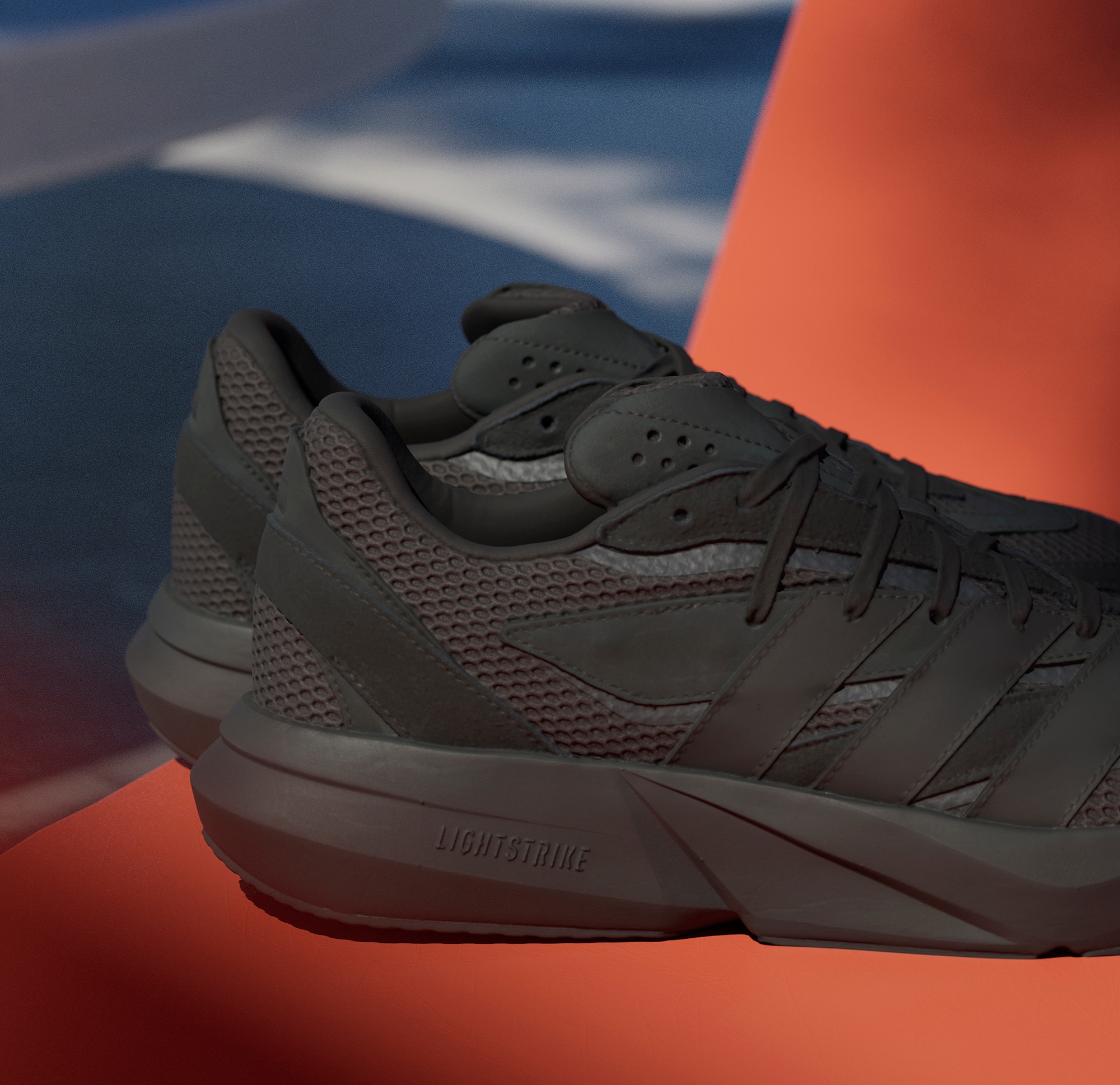 adidas Men's Lightblaze Shoes - Black/Carbon - View 3