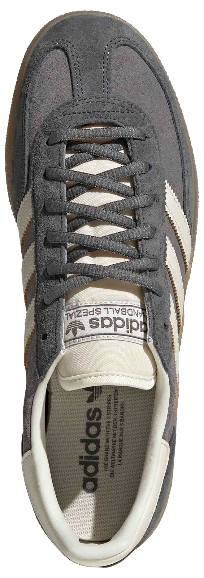 adidas Men's Handball Spezial Shoes - Grey Four/Off White/Grey Five - View 2