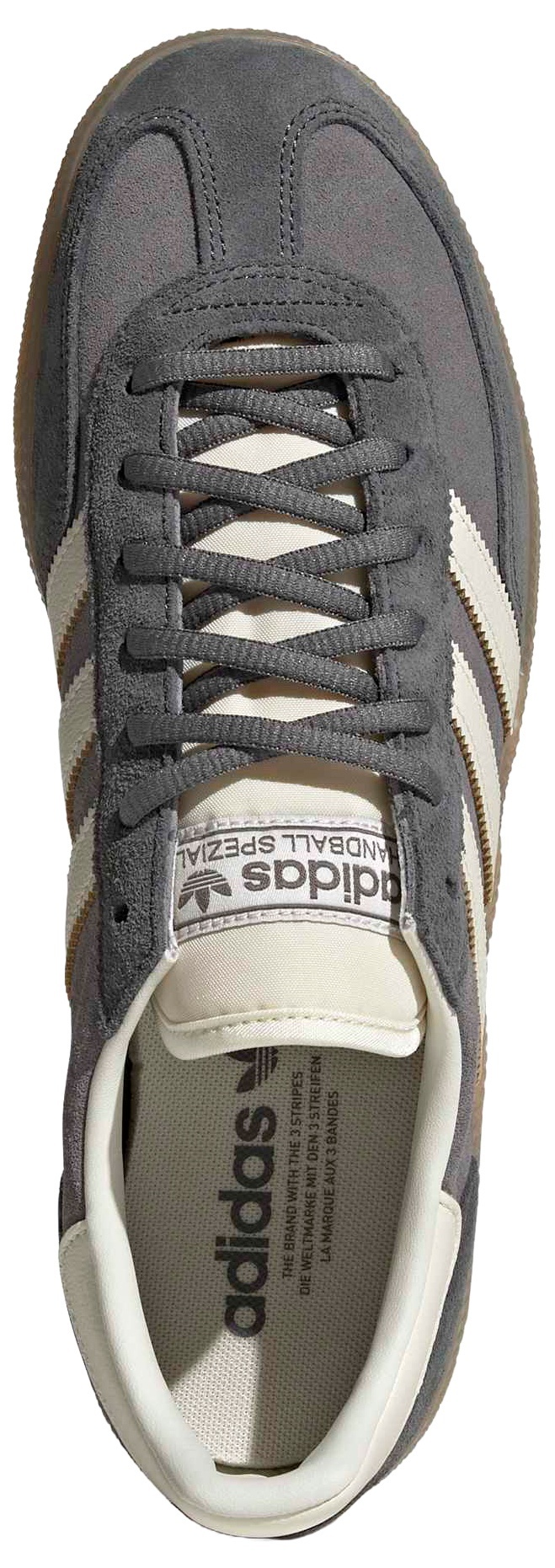 adidas Men's Handball Spezial Shoes - Grey Four/Off White/Grey Five - View 2