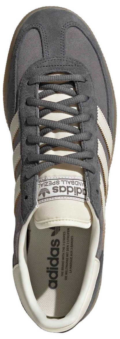 adidas Men's Handball Spezial Shoes - Grey Four/Off White/Grey Five - View 2