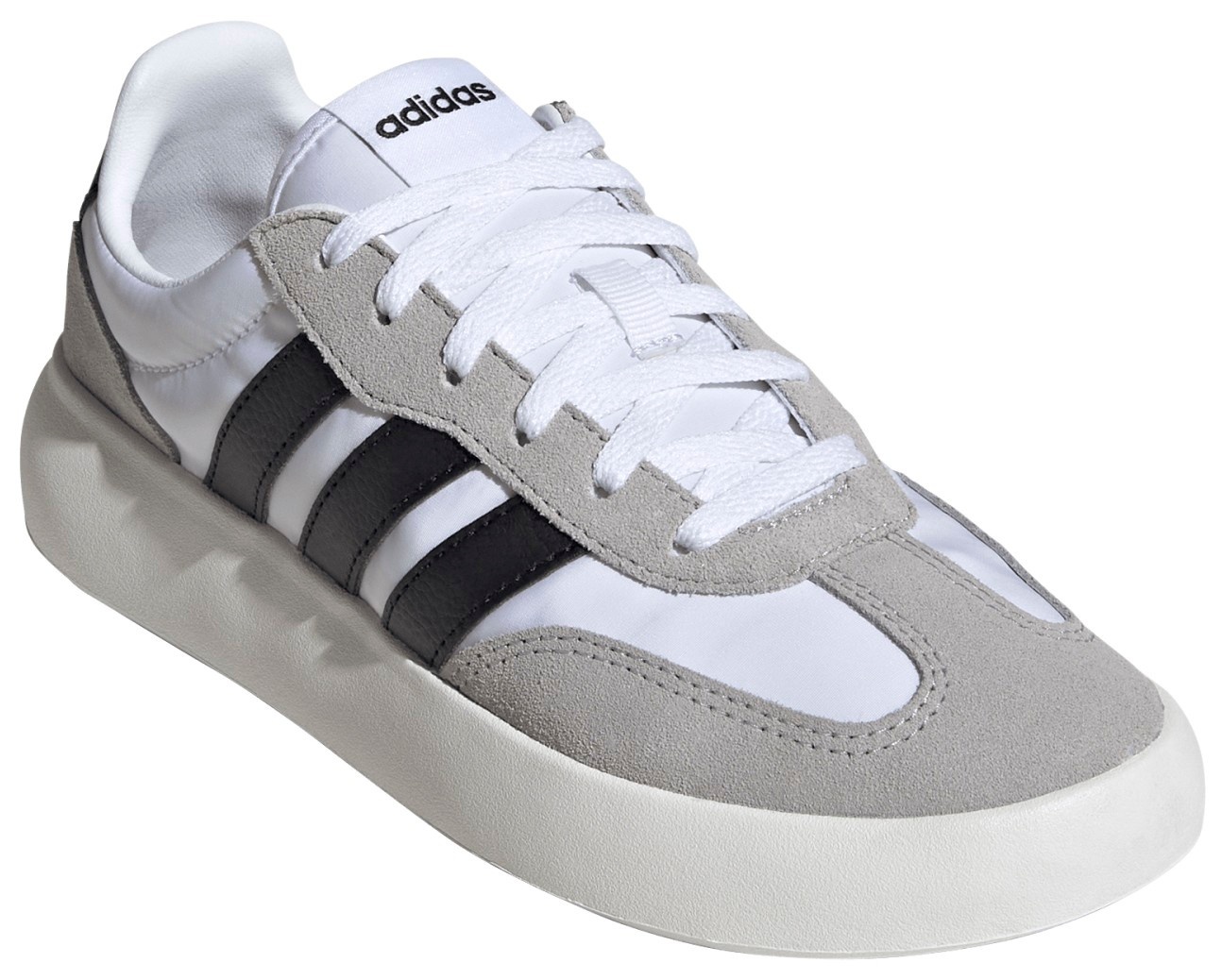 adidas Kids' Grade School Barreda Decode Shoes - White/Black/Grey - View 5