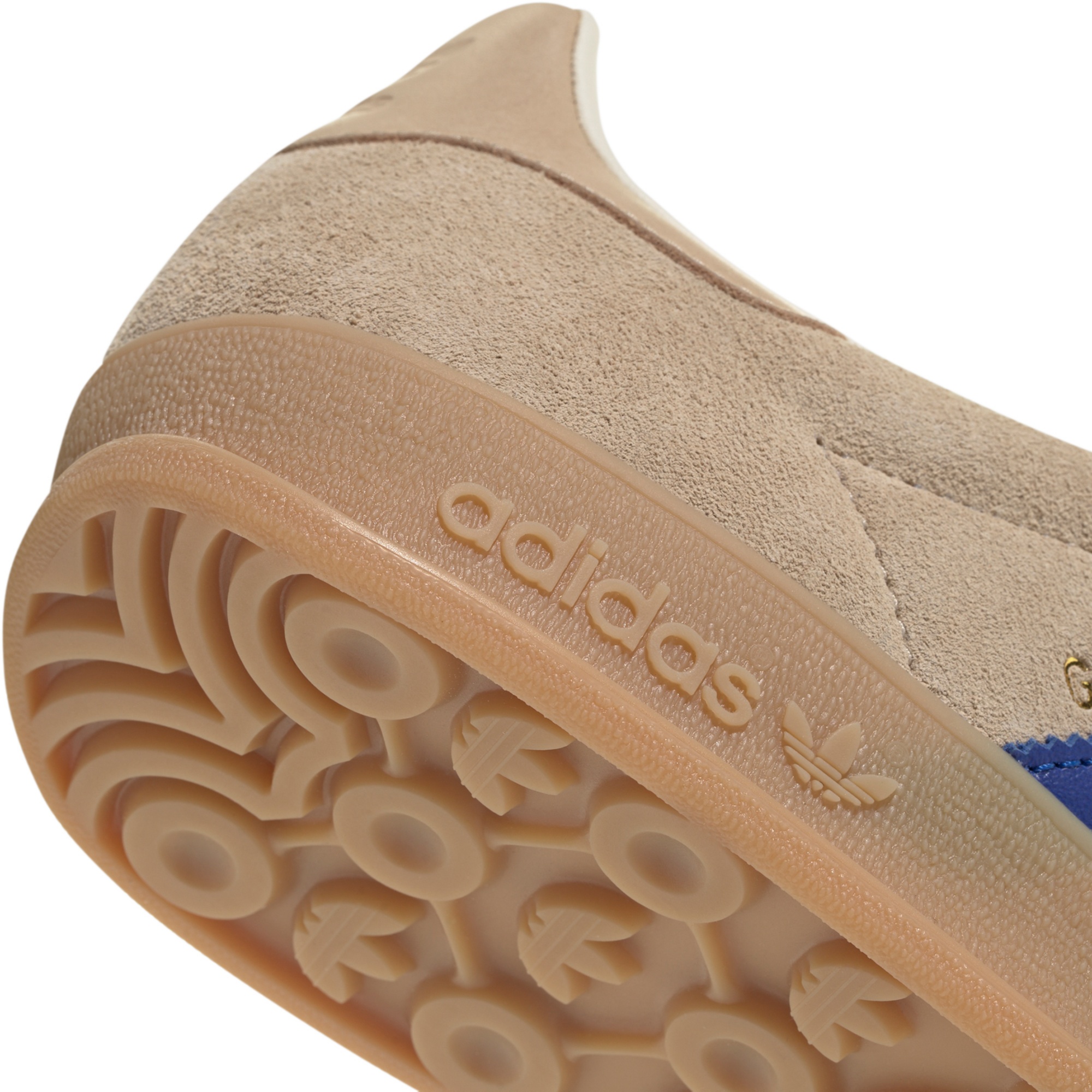 adidas Men's Gazelle Indoor Shoes - Beige/Royal Blue/White - View 7