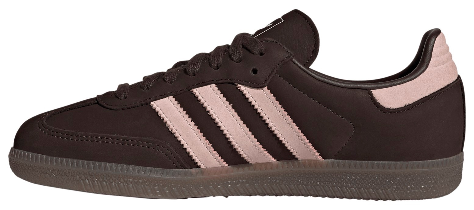 adidas Women's Samba OG Shoes - Aurora Coffee/Sandy Pink/Ftwr White - View 4