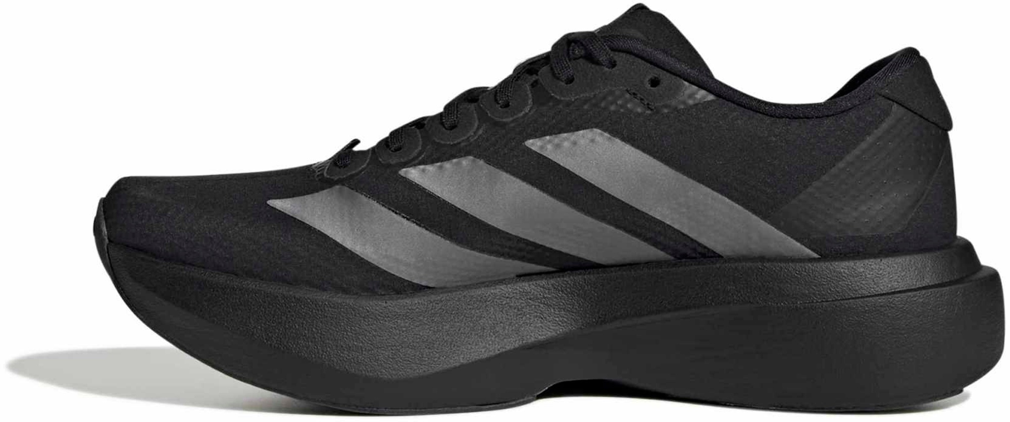 adidas Women's Adizero EVO SL Woven Running Shoes - Black/Iron Met/Utility Bk - View 4