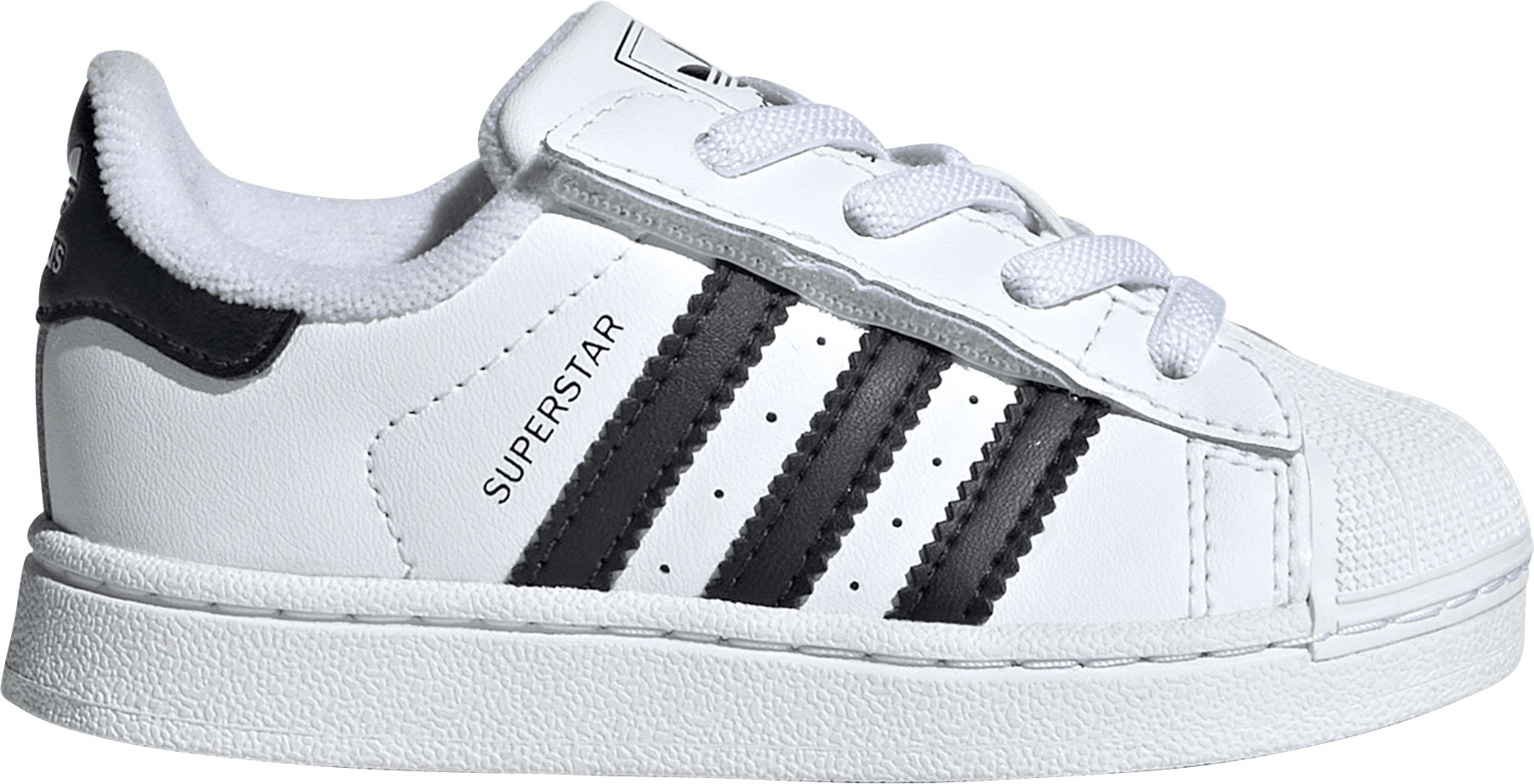 adidas Toddler Superstar II Shoes - White/Black - View 1