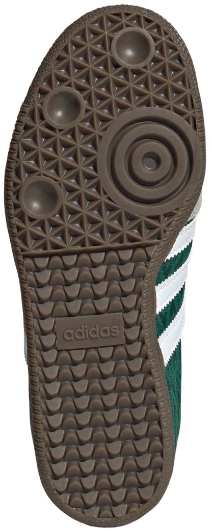 adidas Kids' Grade School Samba OG Shoes - Collegiate Green/White/Gum - View 3