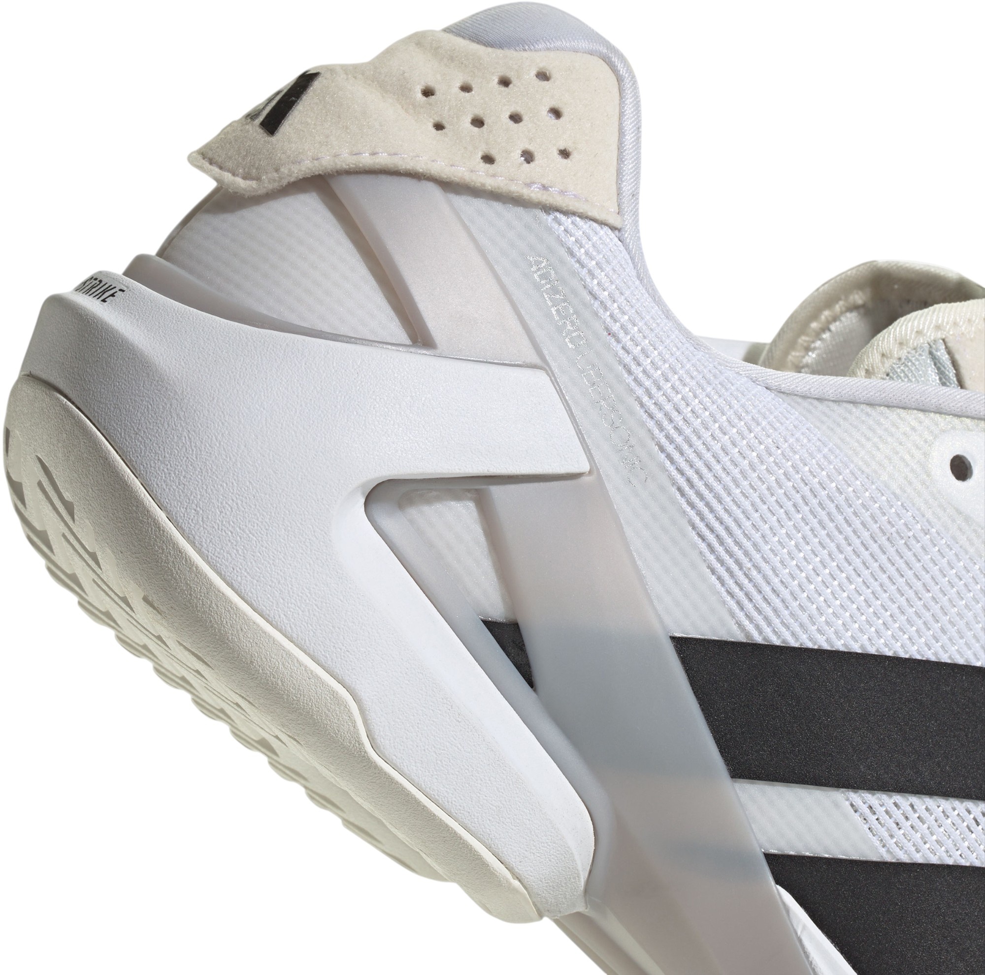 adidas Men's Adizero Ubersonic 5 Tennis Shoes - White/Black/Silver Metallic - View 7