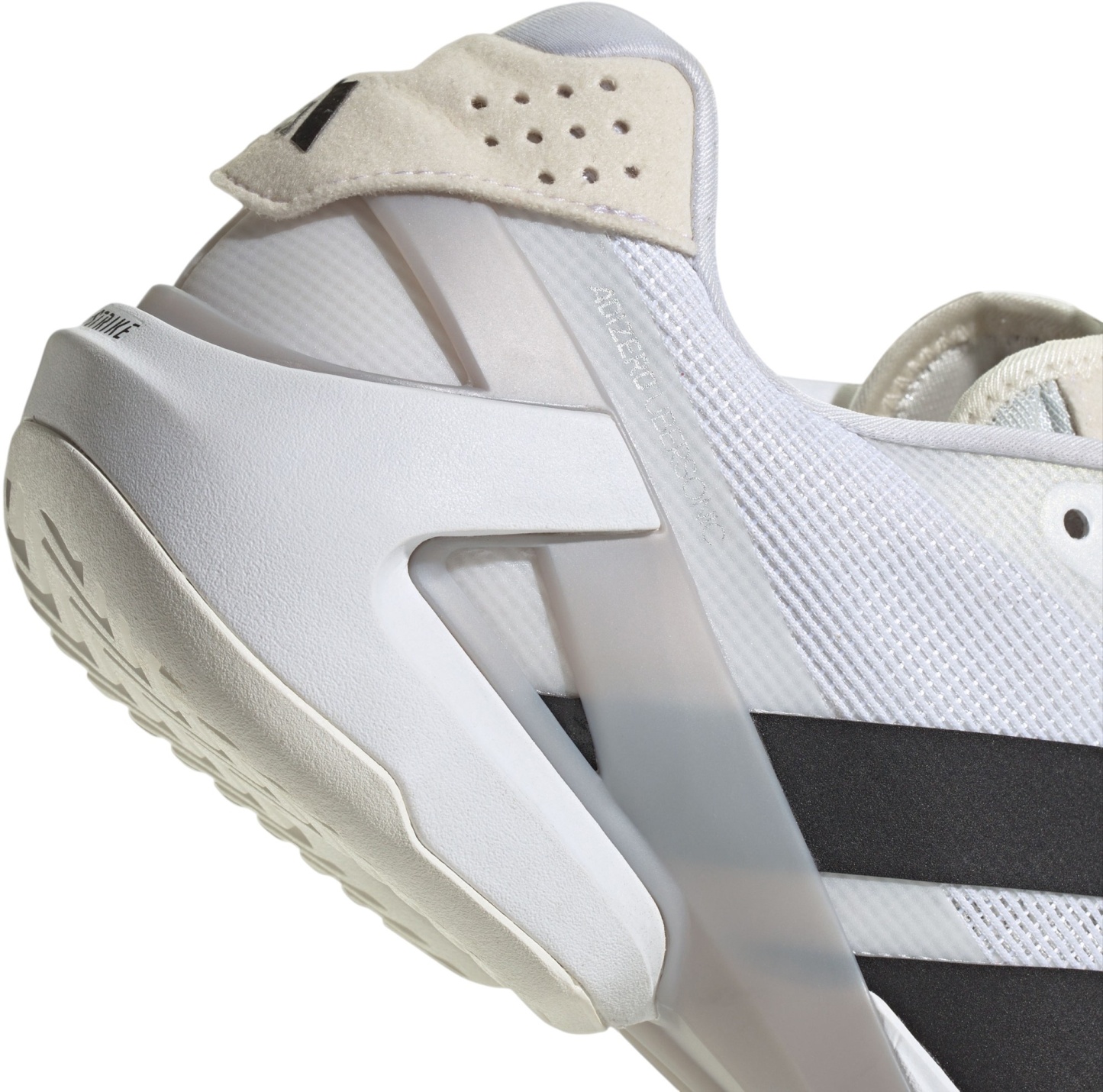 adidas Men's Adizero Ubersonic 5 Tennis Shoes - White/Black/Silver Metallic - View 7