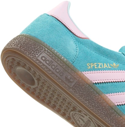 adidas Men's Handball Spezial Shoes - Pulse Aqua/Clear Pink/Gum - View 8
