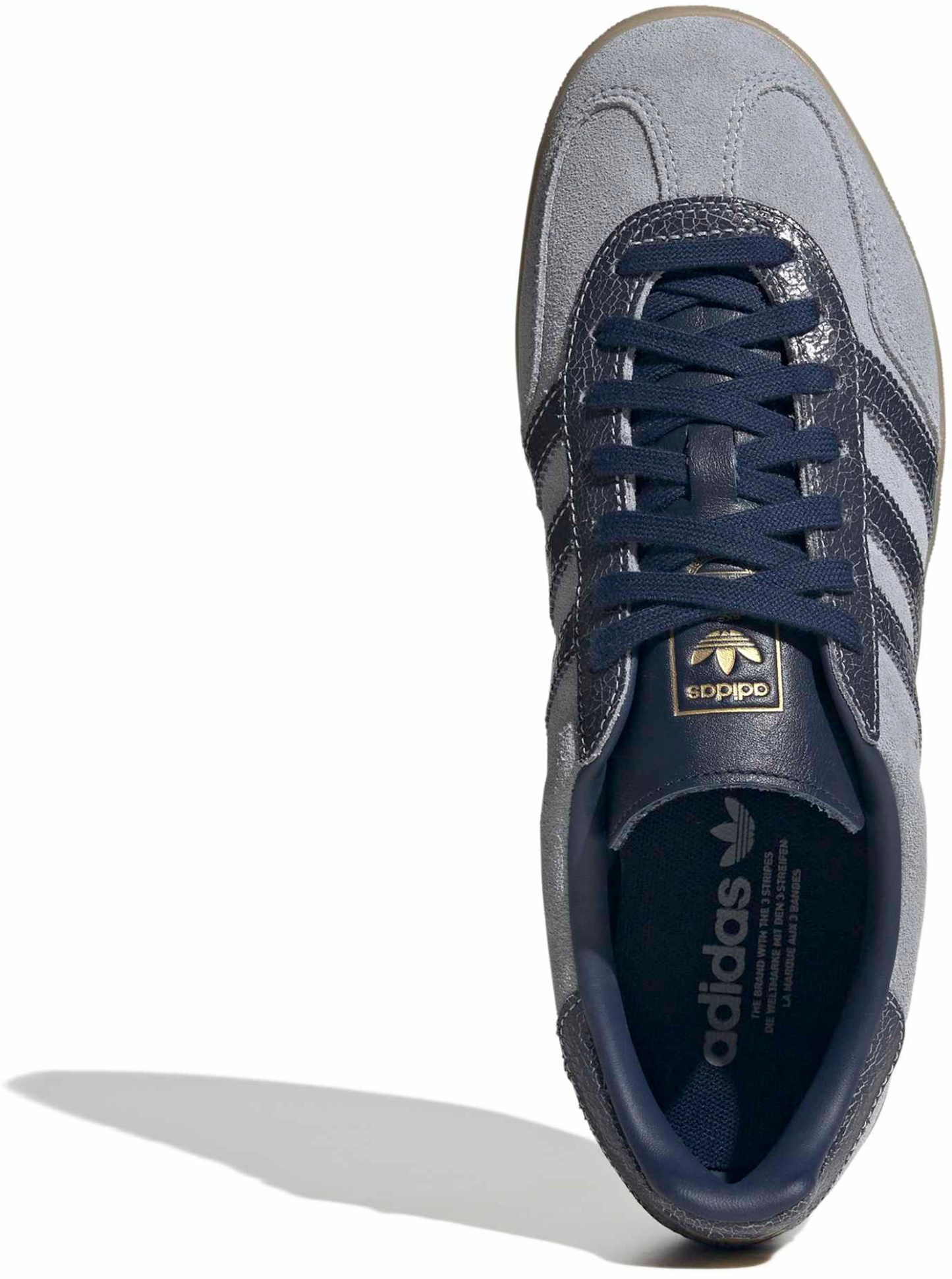 adidas Men's Gazelle Indoor Shoes - Vint Slvr/Indg - View 2
