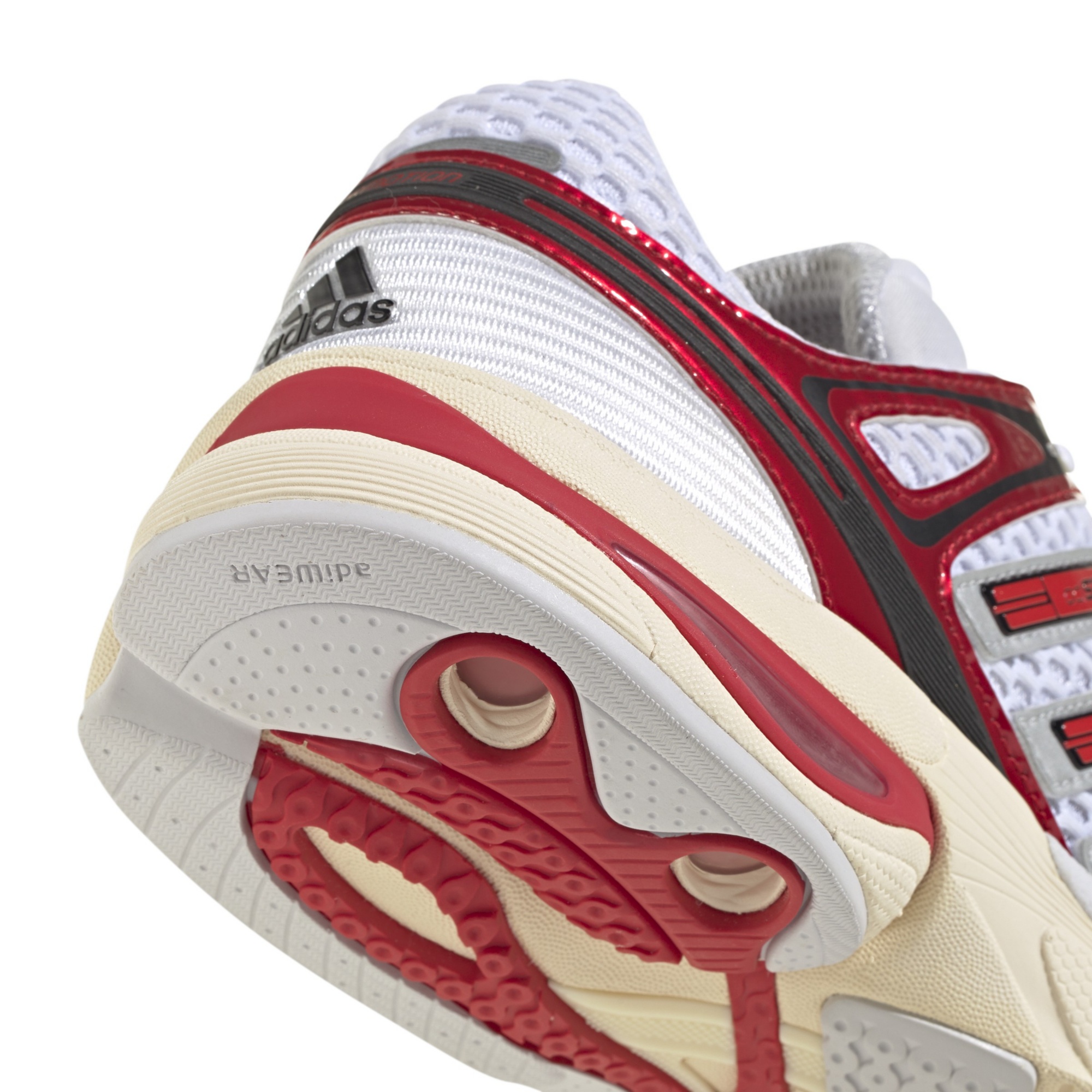 adidas Men's Adistar Control 5 Shoes - Ftwr White/Better Scarlet/Dash Grey - View 8