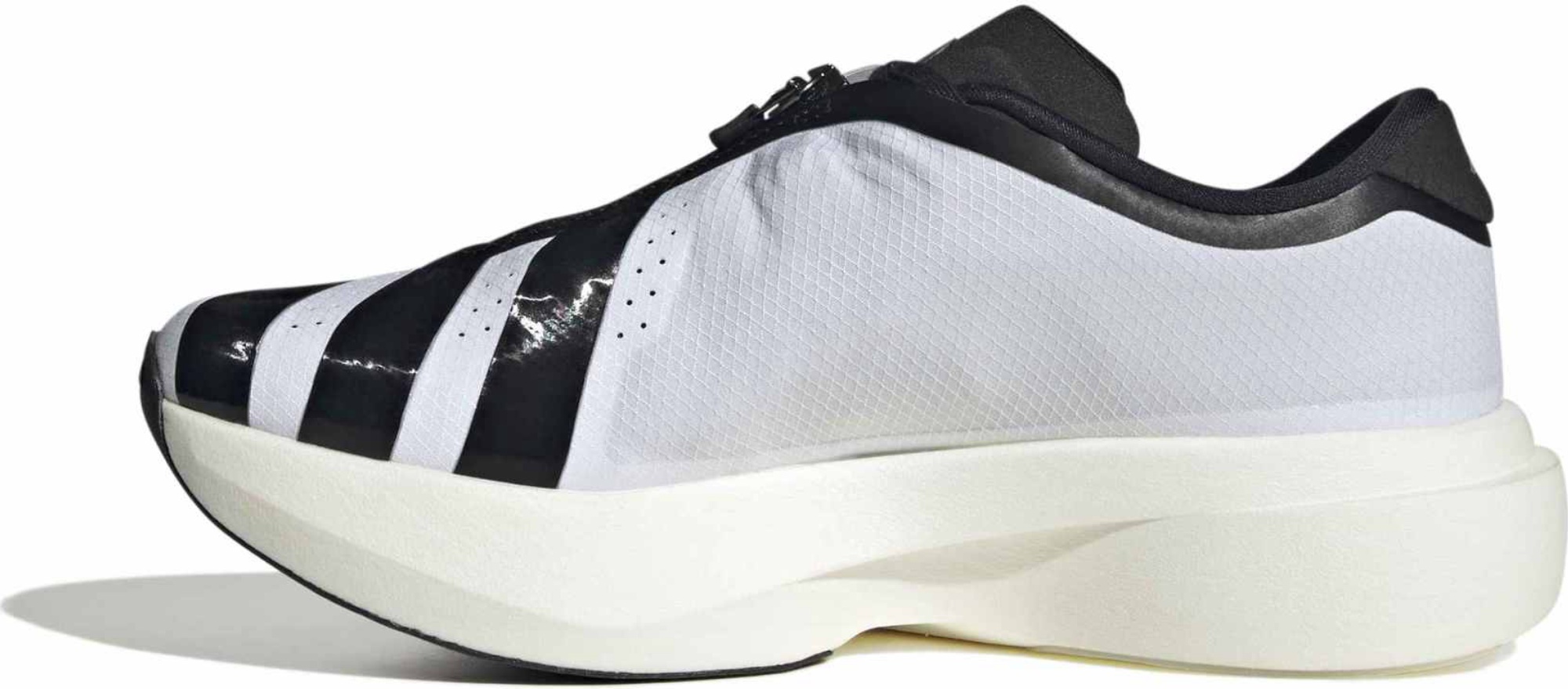 adidas Women's Adizero EVO SL Zip Running Shoes - White/Black/Silver Met - View 6
