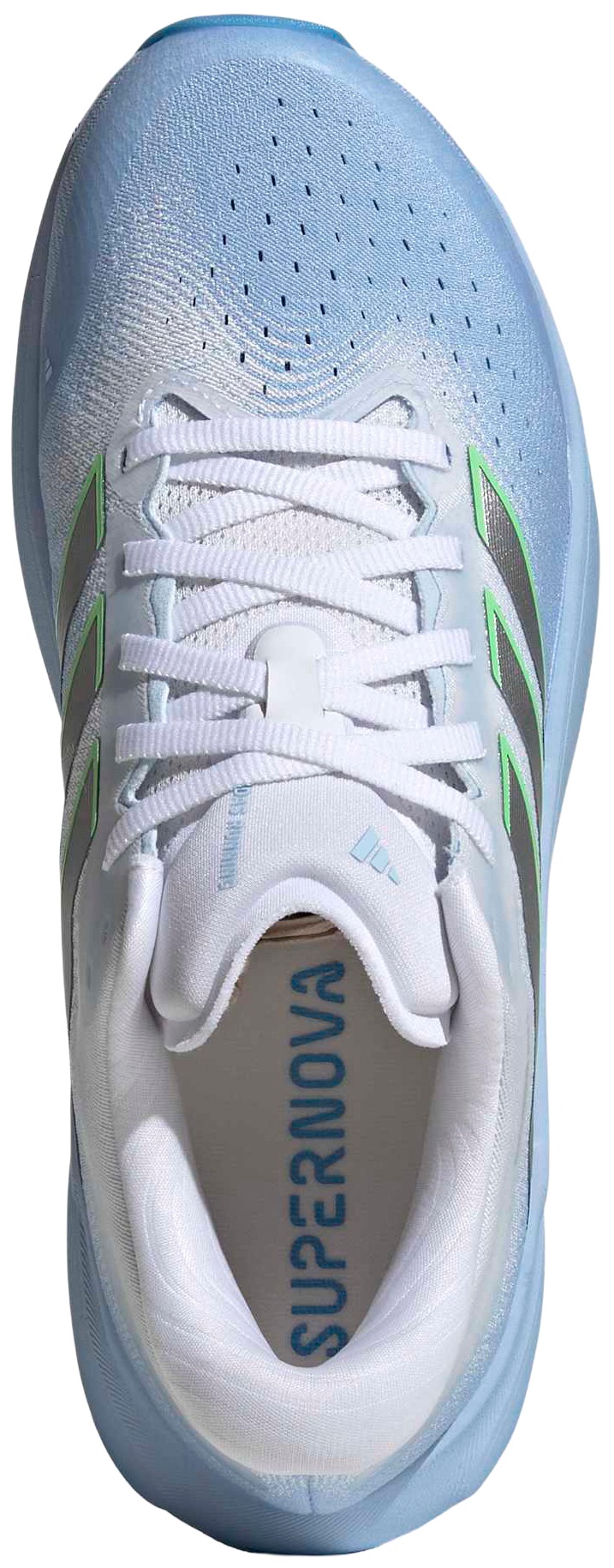 adidas Women's Supernova 3 Running Shoes - Blue/Silver Metallic/White - View 2